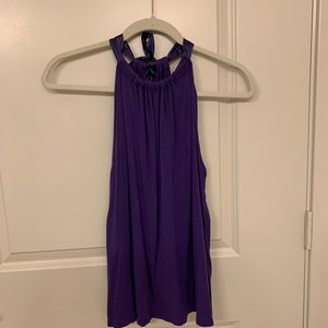🌻Tahari Purple Sleeveless Top Size Small